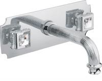 Встраиваемый смеситель для раковины Cezares OLIMP-BLS2-01-Sw (ручки Swarovski)