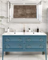 Тумба под раковину Bagno Piu Vintage 140 см, цвет: патина и декор VND-1-140