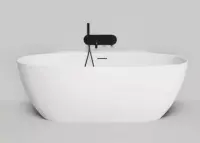 Ванна из искусственного камня Salini Alda Wall 170x90 см 101915G глянцевая