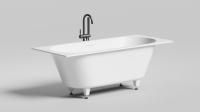 Ванна из искусственного камня Salini Ornella Axis Kit 170x70 см 104723M матовая