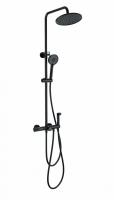 Душевая стойка с термостатом Wonzon & Woghand цвет: Черный WW-B3097-A-MB