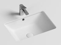 Раковина встраиваемая Ceramicanova Element 55 см, цвет: белый CN6045