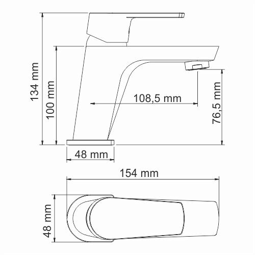 Фото смеситель для раковины wasserkraft dill 6100 6103