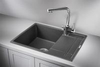 Кухонная мойка Granula 65 см 6501, ГРАФИТ