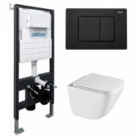 Унитаз с инсталляцией Abber Rechteck AC1220TC-AC0105-AC0120MB