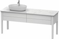Тумба под раковину Duravit Luv 173 см, цвет: белый матовый сатиновый лак LU9563L3636