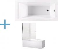 Акриловая ванна Aquanet Bright 145x70 см 00239593 + 00196049