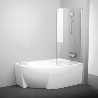 Шторка Ravak Rosa CVSK1 140/150 7QLM0100Y1 белая+транспарент