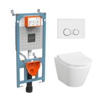 Унитаз с инсталляцией Vitra Integra Round 9856B003-7205
