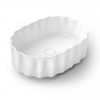 Раковина накладная Kerama Marazzi Artbasin Conchiglia 50 см CC.wb.50\WHT