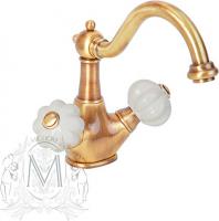 Смеситель для биде Migliore Olivia, цвет: белый/золото ML.OLV-5844.BI.DO