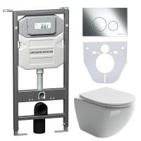 Унитаз с инсталляцией Сет 4 в 1 Ceramicanova CN4002_1001CH_1000