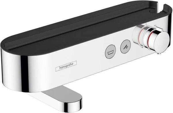 Фото термостатический смеситель для ванны hansgrohe shower tablet select 24340000