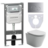 Унитаз с инсталляцией Сет 4 в 1 Ceramicanova CN6000_1001M_1000