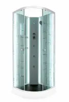 Душевая кабина DTO 80x80 см EM1580NLED+GM с гидромассажем