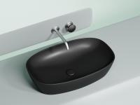 Раковина накладная Ceramicanova Element 60 см, цвет: черный CN6049MB