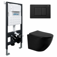 Унитаз с инсталяцией Abber Bequem AC1100MB-AC0105-AC0120MB