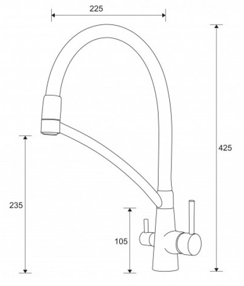 Фото смеситель для кухни paulmark siеgen si213111-br