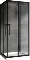 Душевое ограждение Abber Schwarzer Diamant 80x80 см AG02080BH-S80B