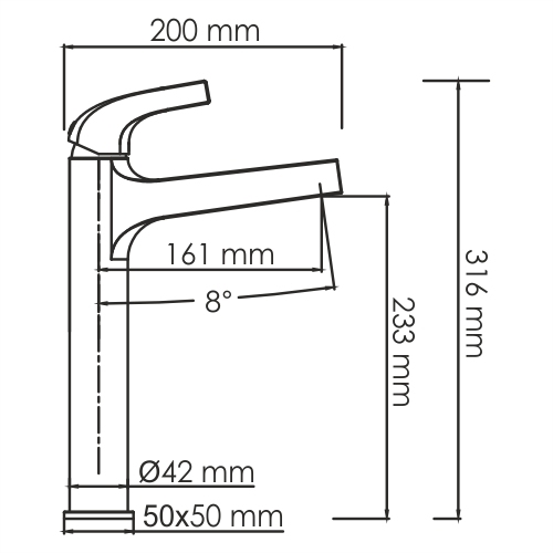 Фото смеситель для раковины wasserkraft sauer 7103h