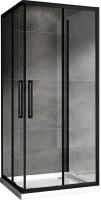 Душевое ограждение Abber Schwarzer Diamant 90x90 см AG02090BH-S90B