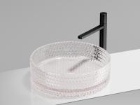Раковина накладная Ceramicanova Cristal 36 см, цвет: розовый CN6061