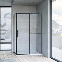 Душевое ограждение Vincea Slim Soft 90x140 см  VSR-1SS9014CLB