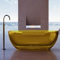 Ванна из полиэфирной смолы Abber Kristall 170x75 см AT9703Amber желтая