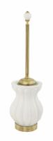 Ершик напольный Migliore Olivia, цвет: белый/бронза ML.OLV-60.613.BI.BR