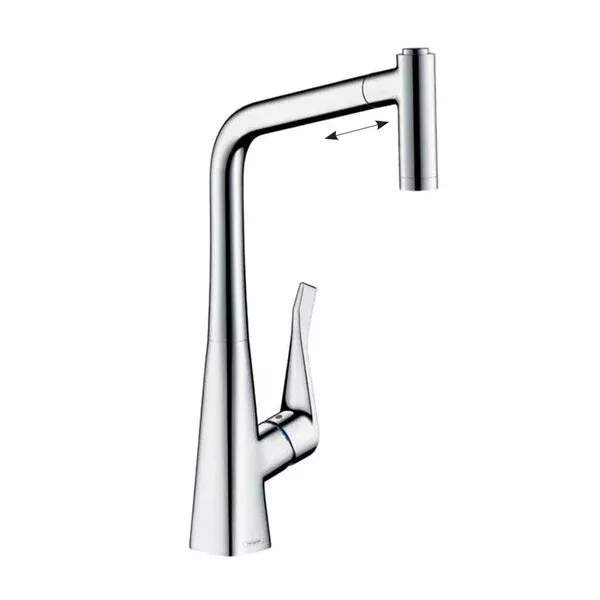 Фото смеситель для кухонной мойки hansgrohe metris 73801000