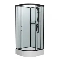 Душевая кабина Frank F400/1 М Black 100x100 см 20065