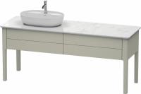 Тумба под раковину Duravit Luv 173 см, цвет: серый матовый лак LU9563L9292