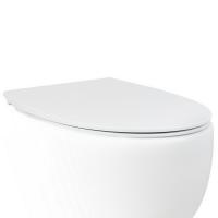 Крышка-сиденье c микролифтом AeT Dot 2.0C555R100, цвет: белый