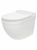 Унитаз подвесной AQUAme с сиденьем SoftClose 52 см AQM2010