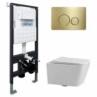 Унитаз с инсталляцией Abber Rechteck AC1201-AC0105-AC0121MMG