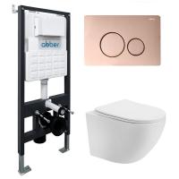 Унитаз с инсталляцией Abber Bequem AC1100T-AC0105-AC0121RG