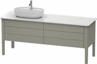 Тумба под раковину Duravit Luv 173 см, цвет: темно-серый матовый лак LU9568R6060