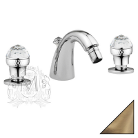 Смеситель для биде на 3 отверстия Migliore Axo Swarovski, цвет: бронза ML.AXO-625F.BR