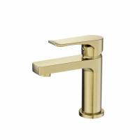 Смеситель для раковины Wonzon & Woghand, цвет: Брашированное золото WW-A40222-BG