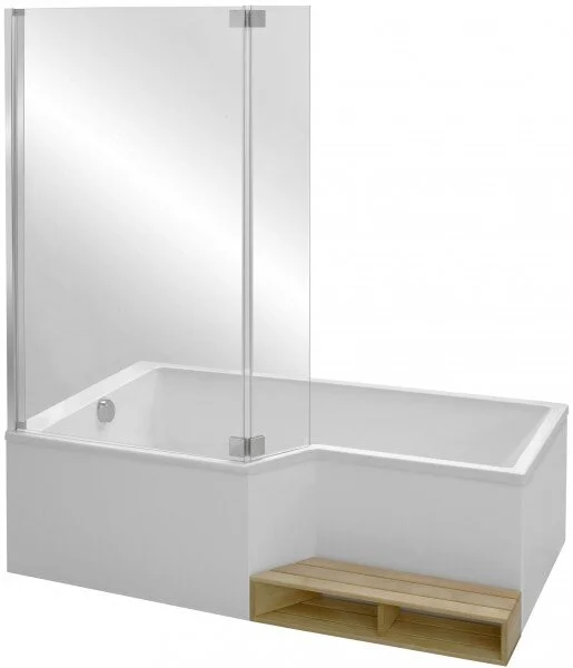 Фото акриловая ванна jacob delafon bain douche neo 180x90 см e6d004r-00