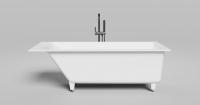 Ванна из искусственного камня Salini Cascata Kit 170x70 см 104823M матовая