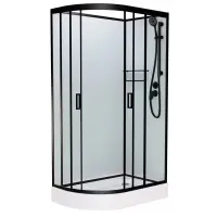 Душевая кабина Frank F412L/R Black  120x80 см 214014