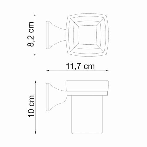 Фото подстаканник одинарный wasserkraft wern k-2528
