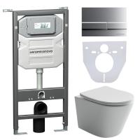 Унитаз с инсталляцией Сет 4 в 1 Ceramicanova CN6000_1002M_1000