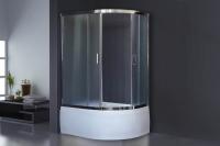 Душевое ограждение Royal Bath BK RB8120BK-C-CH-L 120x80 см