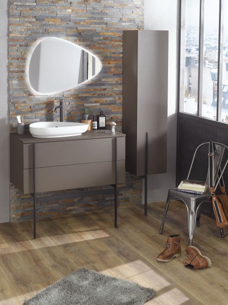 Фото зеркало с подсветкой jacob delafon nouvelle vague 79 см, eb3049-nf