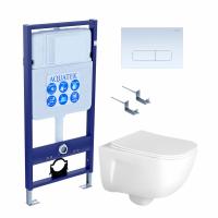 Унитаз с инсталляцией Акватек Дива SET AQUATEK ДИВА-013 4в1