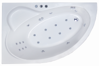 Акриловая ванна Royal Bath Alpine De Luxe RB819102DL-L 170x100 см