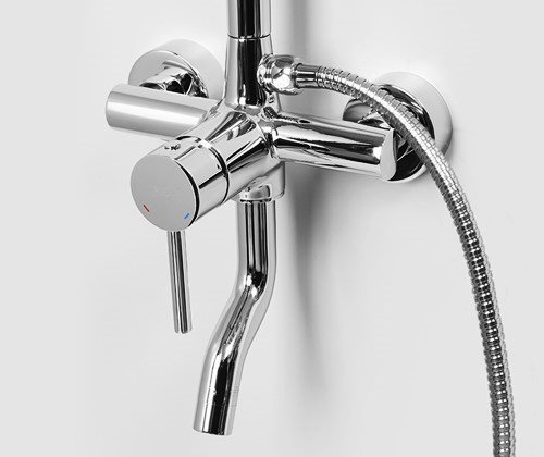 Фото душевая стойка wasserkraft a14401, цвет: хром