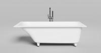 Ванна из искусственного камня Salini Orlanda Kit 170x75 см 102117M матовая